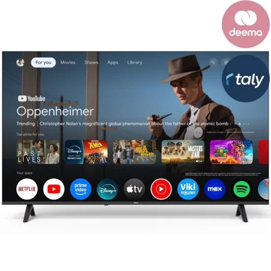 ORCA 75" UHD-4K ANDROID SMART TV - Black
